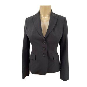 Sisley black fitted blazer lined size 38